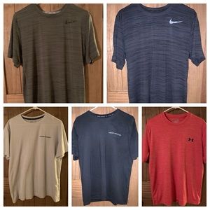 Men’s Under Armour and Nike T Shirts